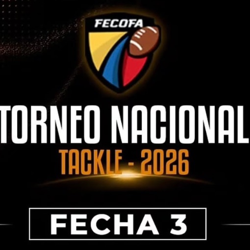 Event cover Torneo Nacional Tackle 2026 FECOFA - Fecha 3