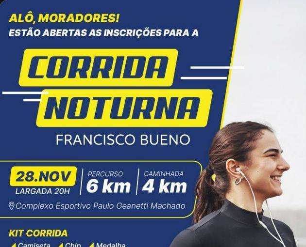 Event cover CORRIDA NOTURNA FRANCISCO BUENO 2026