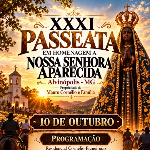 Event cover XXXI PASSEATA EM HOMENAGEM A NOSSA SENHORA DE APARECIDA 