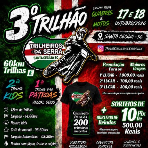 Event cover 3º TRILHÃO TRILHEIROS DA SERRA