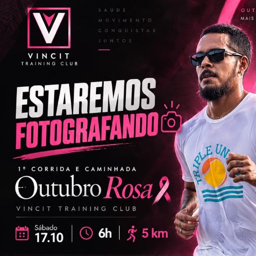 Event cover 1° Corrida e Caminhada Outubro Rosa - VICENT