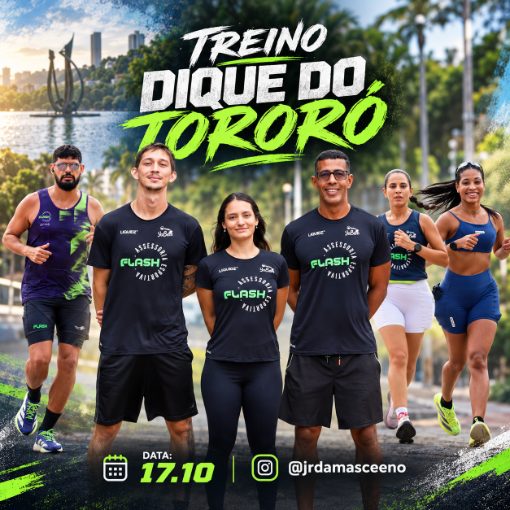 Event cover TREINO FLASH ASSESSORIA - DIQUE DO TORORÓ - 17.10.2026  (SÁBADO)