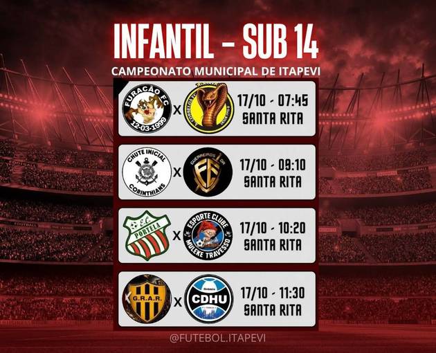 Event cover Campeonato Municipal de Itapevi - Infantil - Sub 14