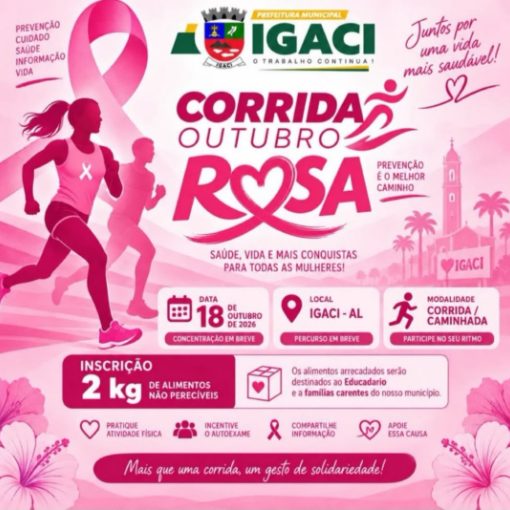 Event cover 2° EDIÇÃO CORRIDA OUTUBRO ROSA 