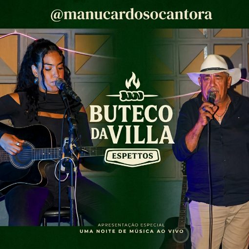 Event cover Buteco da Villa Espettos - Manu Cardoso - 17Out2026