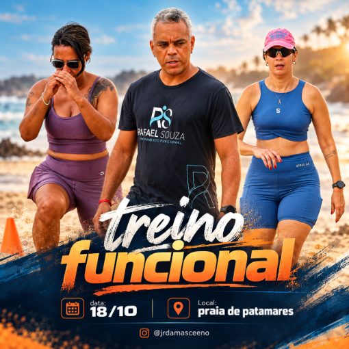 Event cover TREINO FUNCIONAL - PRAIA DE PATAMARES 