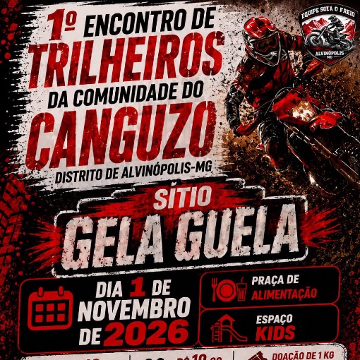 Event cover 1 Encontro Trilheiros da Comunidade de Canguzo