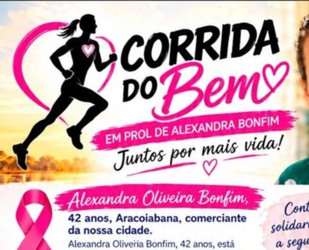 Capa do evento Corrida do Bem - Alexandra Bonfim