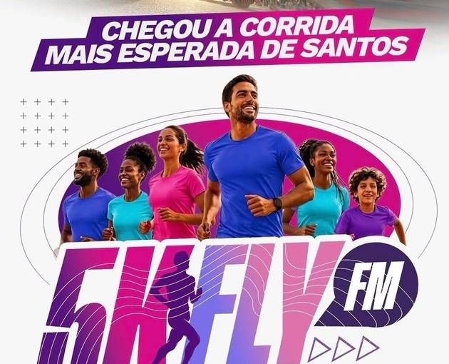 Event cover Corrida 5k Fly Fm - Santos SP