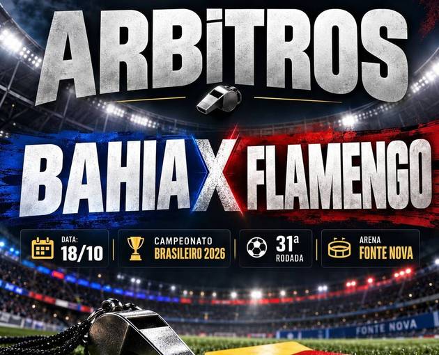 Event cover BAHIA X FLAMENGO - ÁRBITROS 