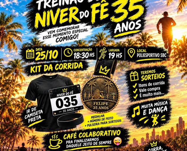 Event cover TREINÃO DE NIVER DO FE 35 ANOS