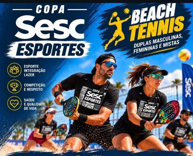 Capa do evento Copa SESC oeste de esporte Beach Tennis