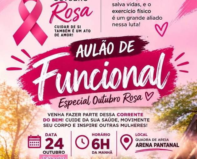 Event cover AULÃO DE  FUNCIONAL - OUTUBRO ROSA - TEAM MAYSA