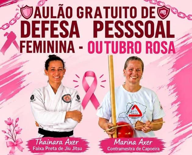 Event cover Aulão Gratuito de Defesa Pessoal Feminina - Outubro Rosa