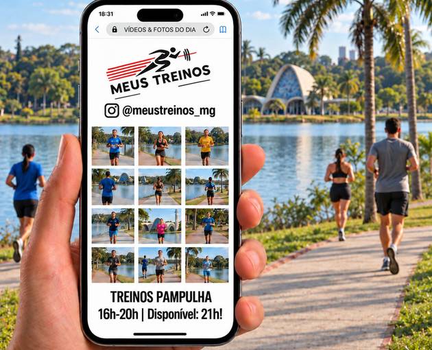Event cover  Meus Treinos na Pampulha tarde e Noite - Sábado
