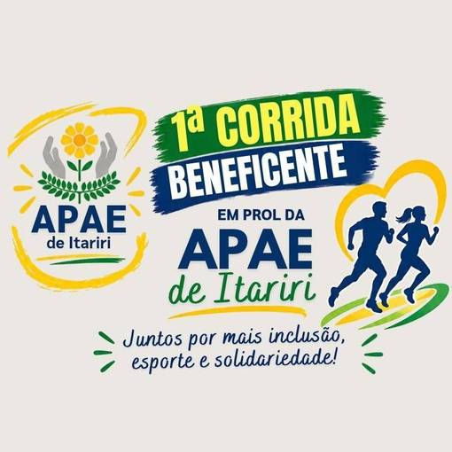 Event cover 1° Corrida Beneficente - APAE Itariri