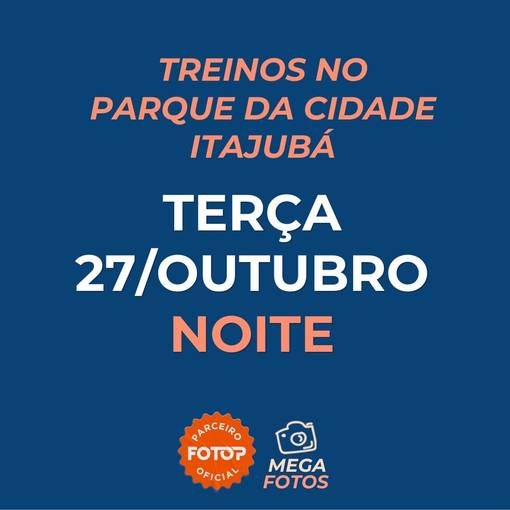 Event cover Treinos no Parque da Cidade - Itajubá - Terça 27/10