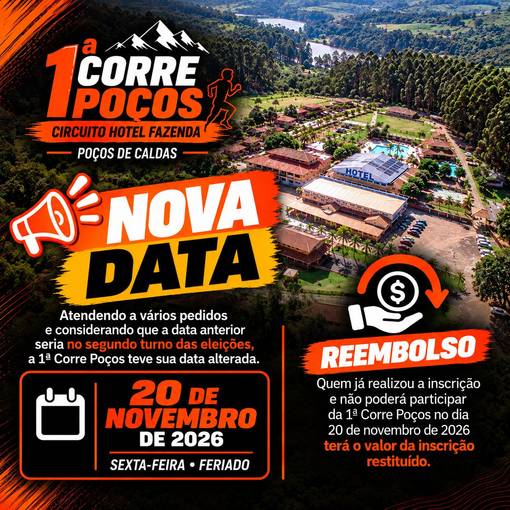 Event cover 1ª CORRE POÇOS - CIRCUITO HOTEL FAZENDA POÇOS DE CALDAS