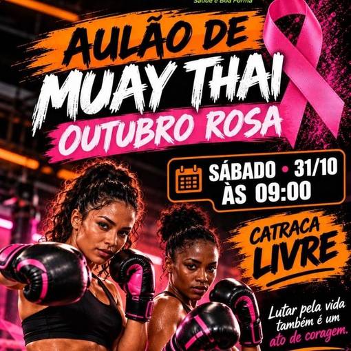 Event cover AULÃO DE MUAY THAI OUTUBRO ROSA 31/10/2026