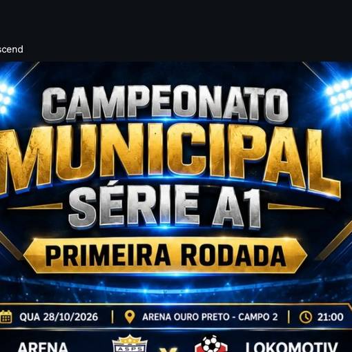 Capa do evento CAMPEONATO MUNICIPAL SERIE A1 - (QUARTA)