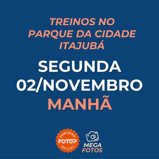 Event cover Treinos no Parque da Cidade - Itajubá - Segunda 02/11