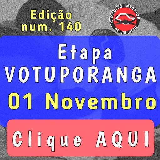 Event cover Circuito interior de Jiu Jitsu - Etapa Votuporanga