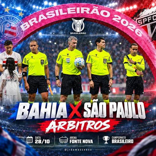 Event cover BAHIA X SÃO PAULO - ÁRBITROS 