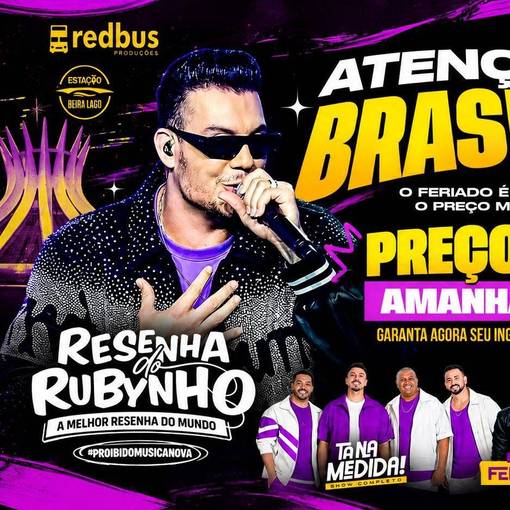 Event cover RESENHA DO RUBYNHO (Show Nacional)