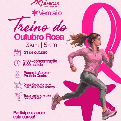 Event cover Treino Outubro Rosa - Amigas que Treinam