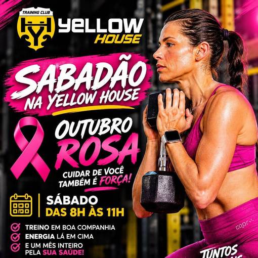 Event cover TREINÃO OUTUBRO ROSA - YELLOW HOUSE