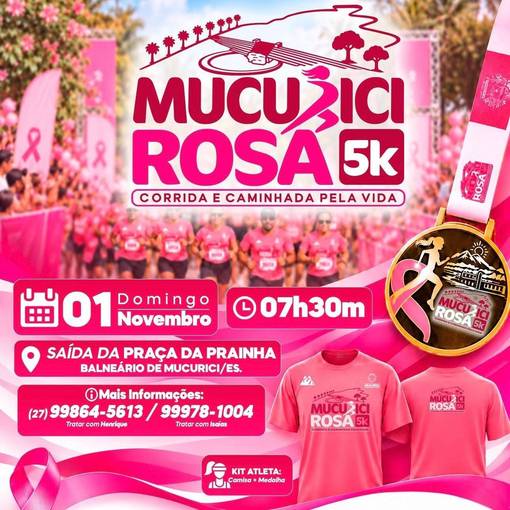 Event cover Corrida Mucurici Rosa 5K