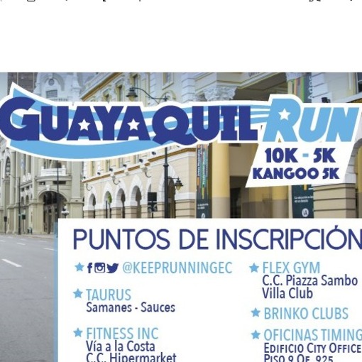 Event cover Guayaquil Run 5K - 10K 🏃🏽‍♀️de @keeprunningec