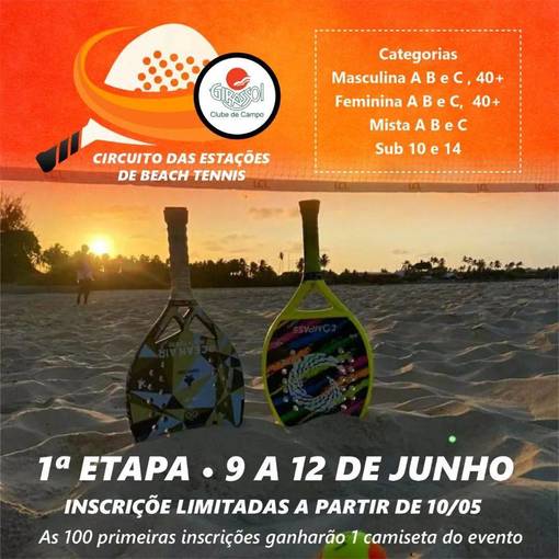 Event cover 1 Etapa Circuito Das Estaes  de Beach Tennis