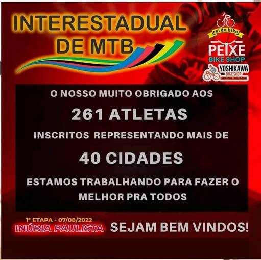 Event cover Interestadual de MTB
