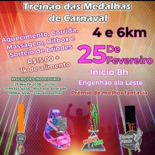 Event cover Treino das Medalhas de Carnaval 