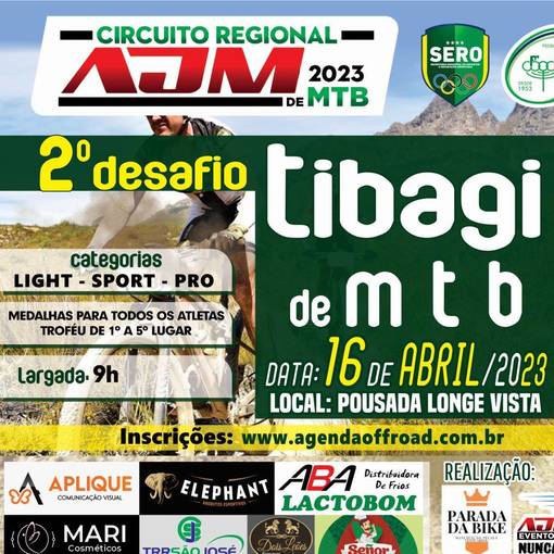 Event cover CIRCUITO REGIONAL AJM DE MTB 2023 2� ETAPA DESAFIO TIBAGI