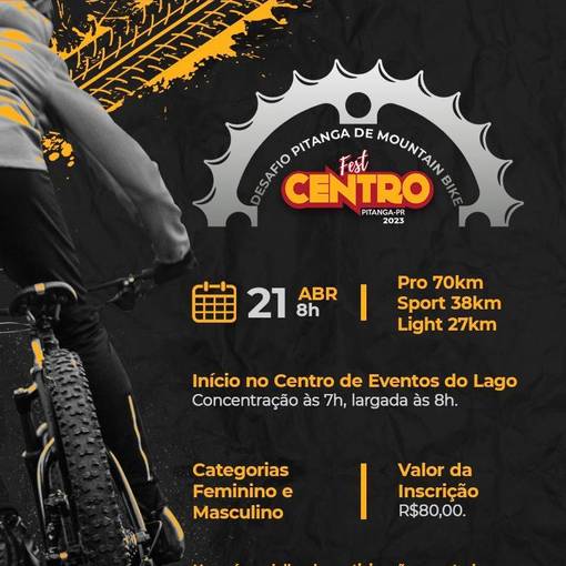 Event cover 1� DESAFIO PITANGA DE MOUNTAIN BIKE