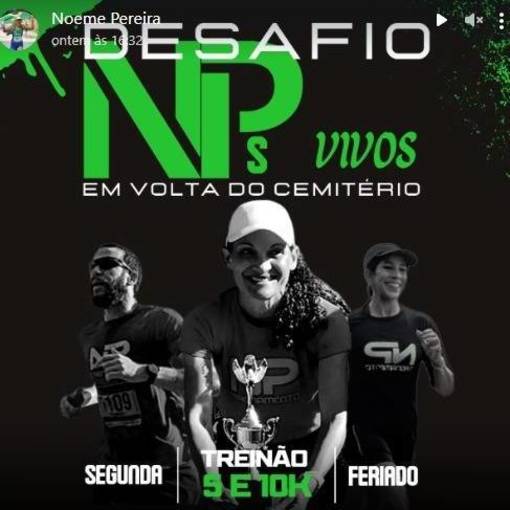 Event cover Treino NP`s Vivos - Desafio em volta do cemitrio