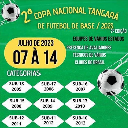 Event cover 2 COPA NACIONAL TANGARÁ DE FUTEBOL DE BASE -2023