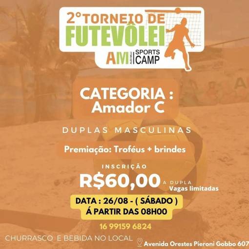 Event cover 2 Torneio De Futevlei AM Sports Camp