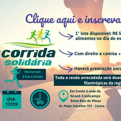 Event cover Corrida Solidária Sicoob Credicampo