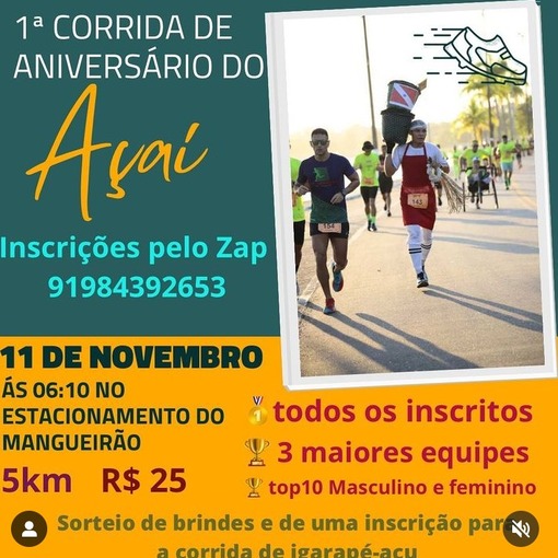 Event cover I Corrida de Aniversrio do Aa 