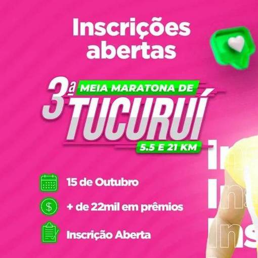 Event cover 3 MEIA MARATONA DE TUCURUI 