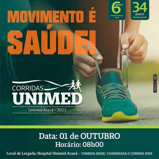 Event cover Corrida Unimed Arax 2023