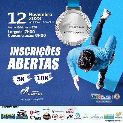 Capa do evento Corrida Cidade Azul