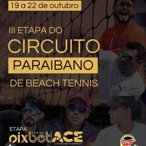 Event cover III Etapa Circuito Paraibano de Beach Tennis