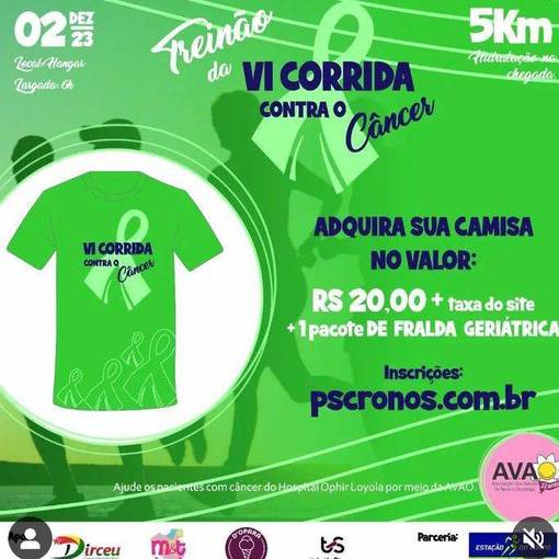 Event cover TREINAO DA VI CORRIDA CONTRA O CNCER 2023
