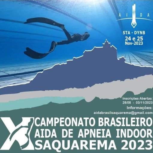 Event cover Campeonato Brasileiro Aida de Apneia Indoor Saquarema 2023