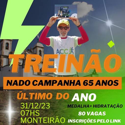 Event cover Treinão Nado Campanha 65 anos 