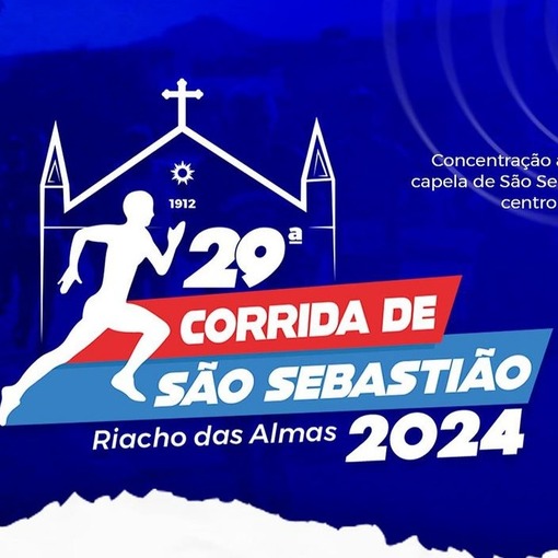 Event cover 29°corrida de são Sebastião riacho das almas 2024